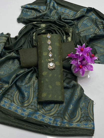 Dhanak Marina Jacquard 3PC Dress