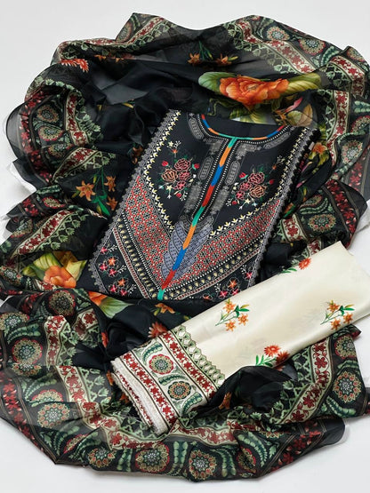 Shamoze Silk Digital Print  3PC Dress