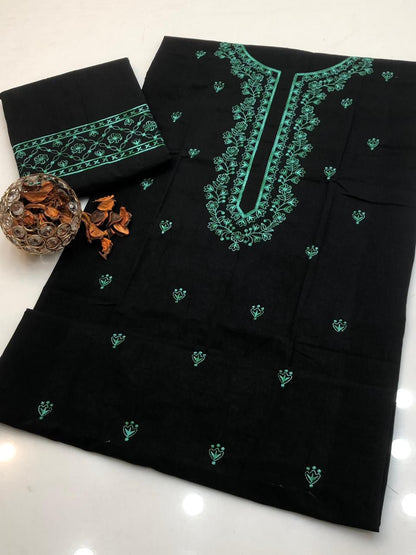 CASUAL Wear Cotton 2pc dress sea green