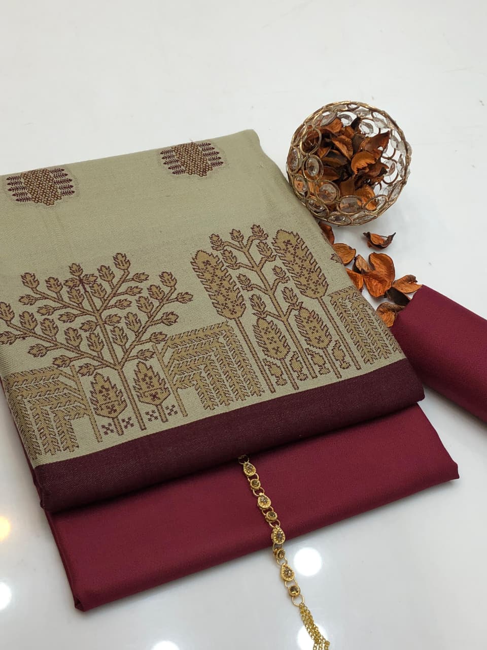 Dhanak Marina 3pc Dress Red