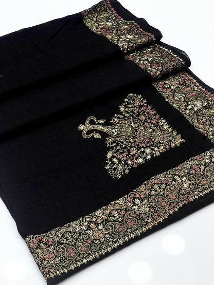 Kashmiri Hand Made Embroidered Lawn Chadar