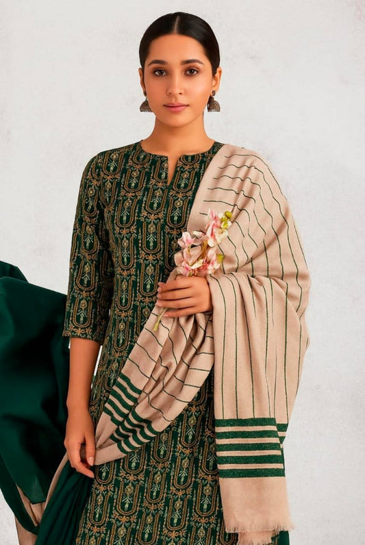 Marena Embroidered with Sequence Work 3PC Dress