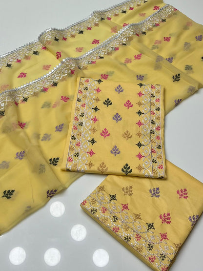 Pure Lawn Sequence Embroidered 3PC Dress