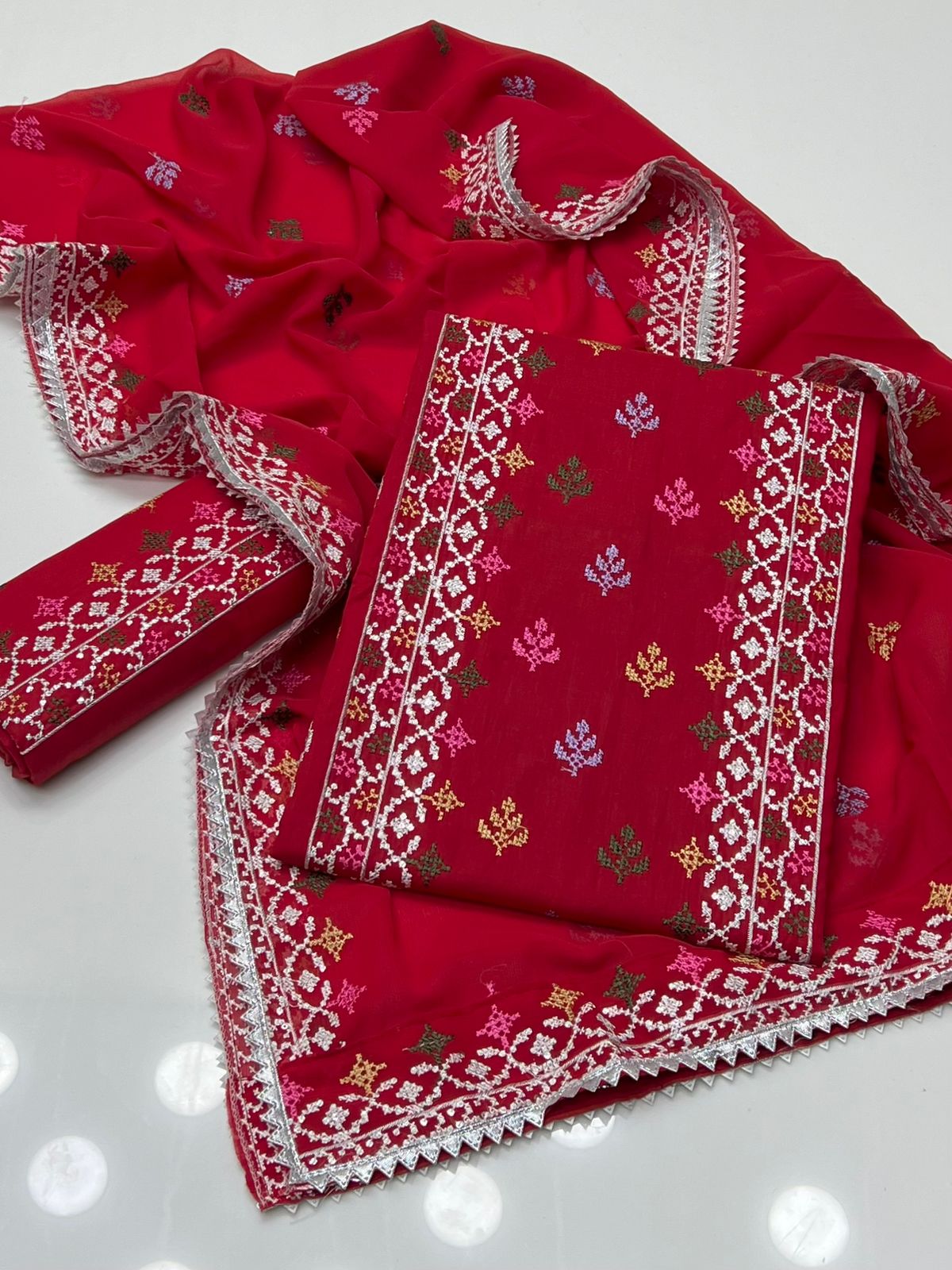 Pure Lawn Sequence Embroidered 3PC Dress