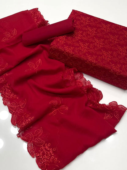 Shiffle Chikankari Jaal Lawn 3PC Dress