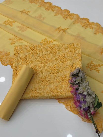 Shiffle Chikankari Jaal Lawn 3PC Dress