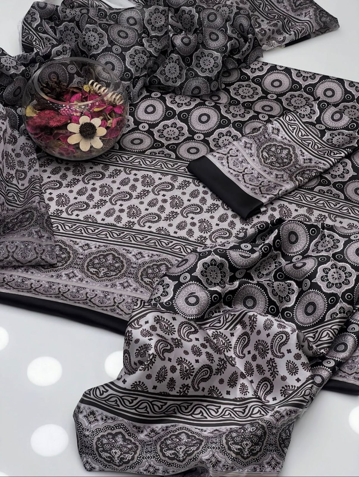 Shamoze Ajrak Digital Print 3PC Dress