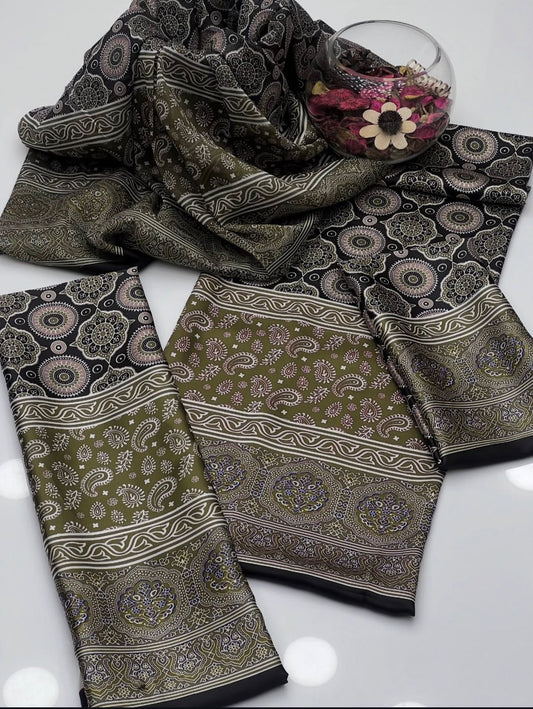 Shamoze Ajrak Digital Print 3PC Dress
